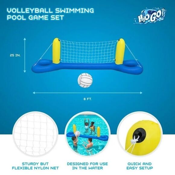 H2O Inflatable Pool Volleyball Set NIB - Picture 7 of 12